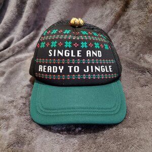 Wembley "Single and Ready To Jingle" Trucker Cap Hat Holiday Headwear